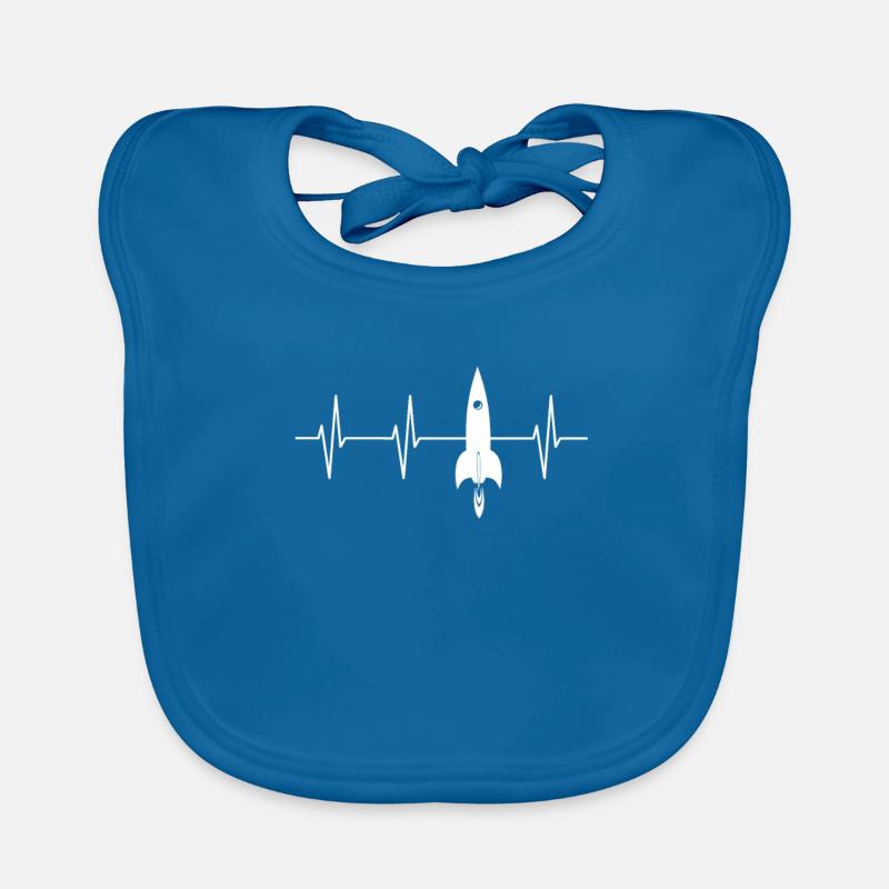 Rakete Raumfahrt Astronaut Geschenk Baby Bio-Lätzchen