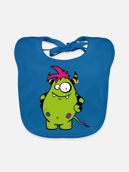 Miroo - Baby Bio-Lätzchen - Pfauenblau