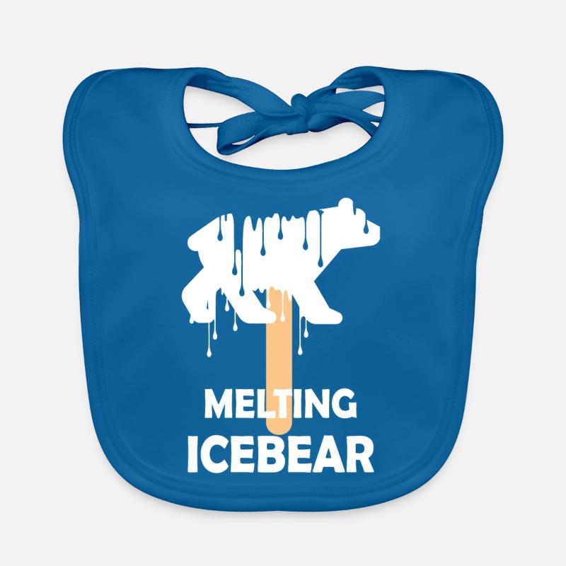 Melting Polar Bear Organic Baby Bibs