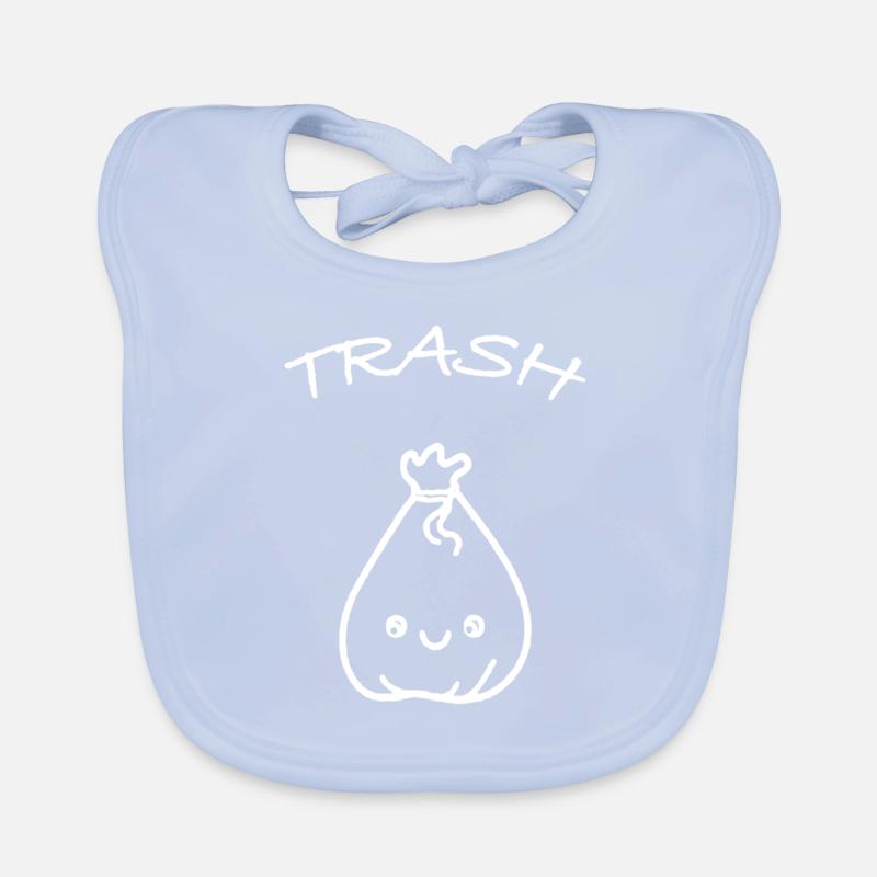 Garbage trash Organic Baby Bibs