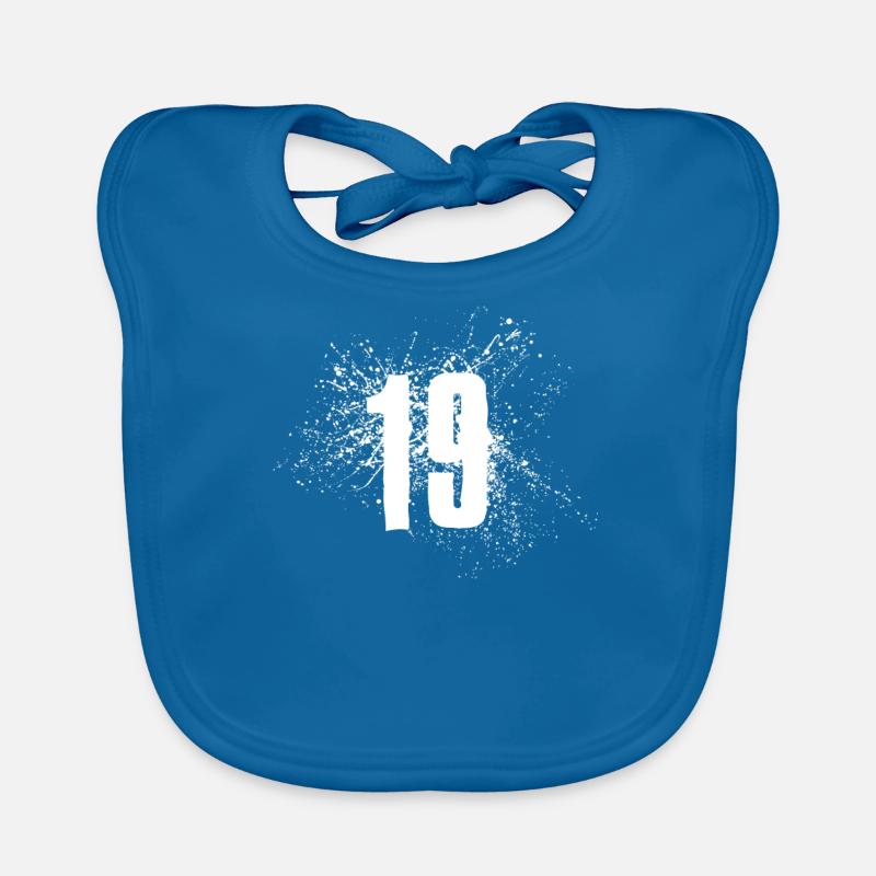 19th birthday nineteen Organic Baby Bibs