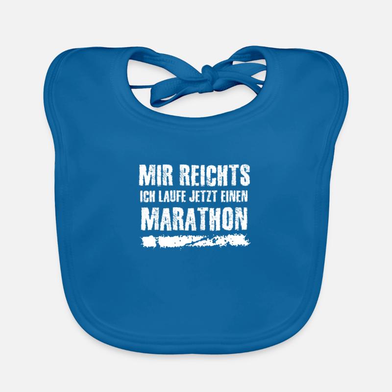 Marathon Spruch Baby Bio-Lätzchen
