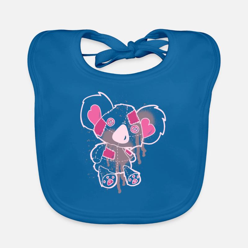 Koala Teddy Dark Bavoir bio Bébé