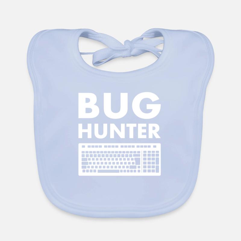 Programmer hacker computer scientist bug hunter Organic Baby Bibs