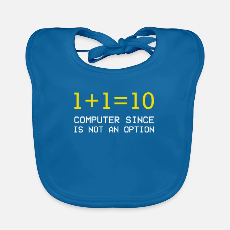 Computer Informatik Programieren - Baby Bio-Lätzchen - Pfauenblau