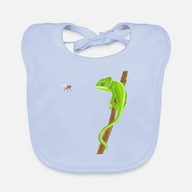 Caméléon et voler Bavoir bio Bébé