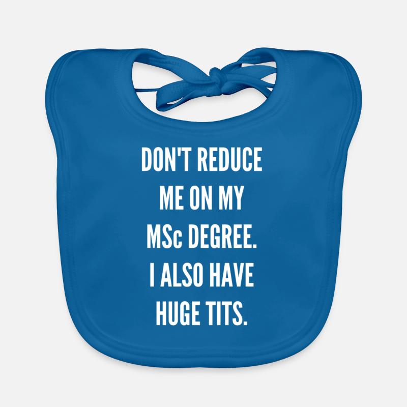 Master of Science diploma gift Organic Baby Bibs