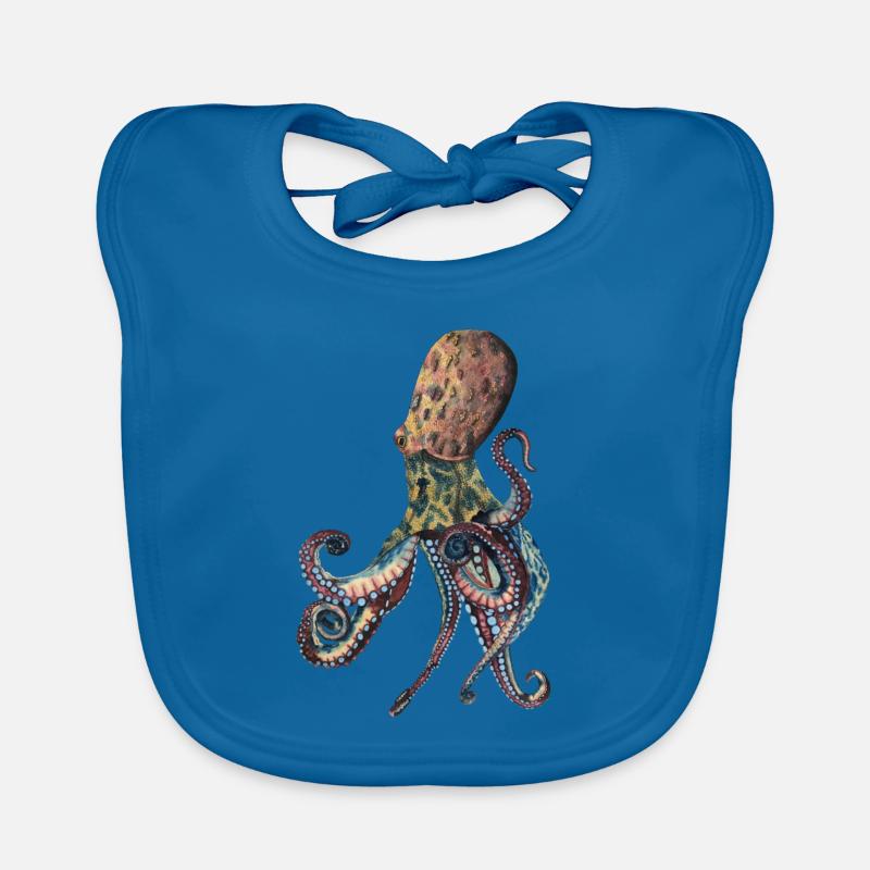Octopus Squid Organic Baby Bibs