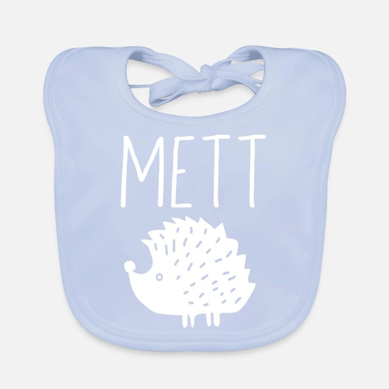 Mettigel Mett Igel Hackfleisch Fleischesser Hackk Baby Bio-Lätzchen