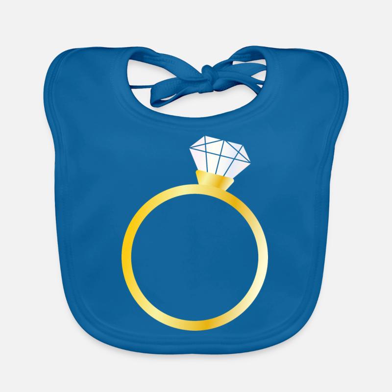 Diamond ring Organic Baby Bibs