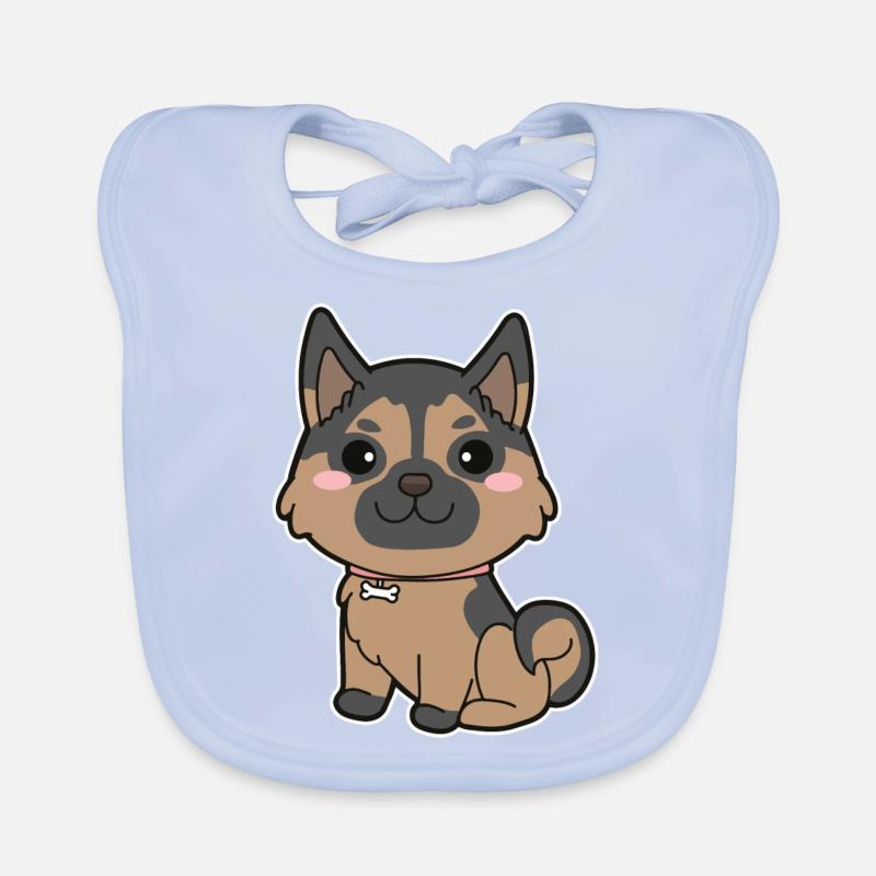 German Shepherd Organic Baby Bibs