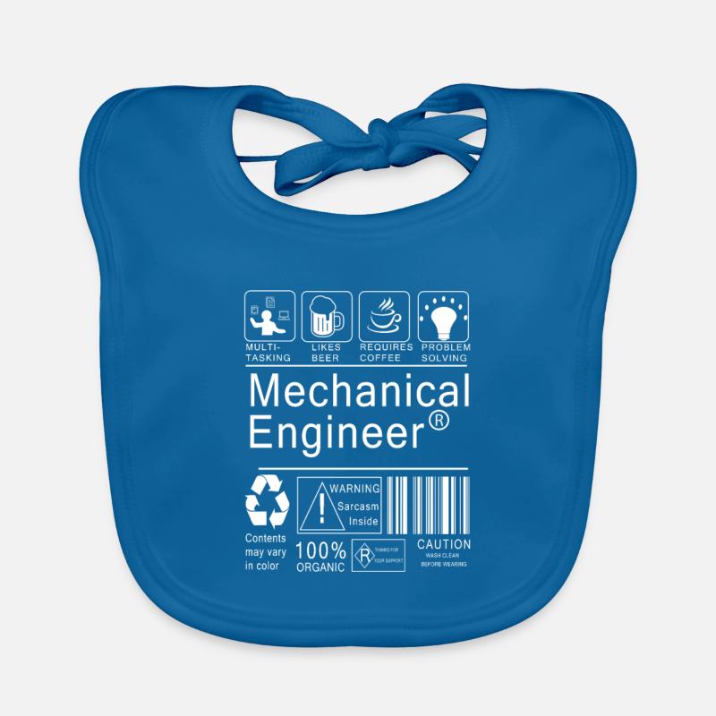Mechanical Engineer Organic Baby Bibs