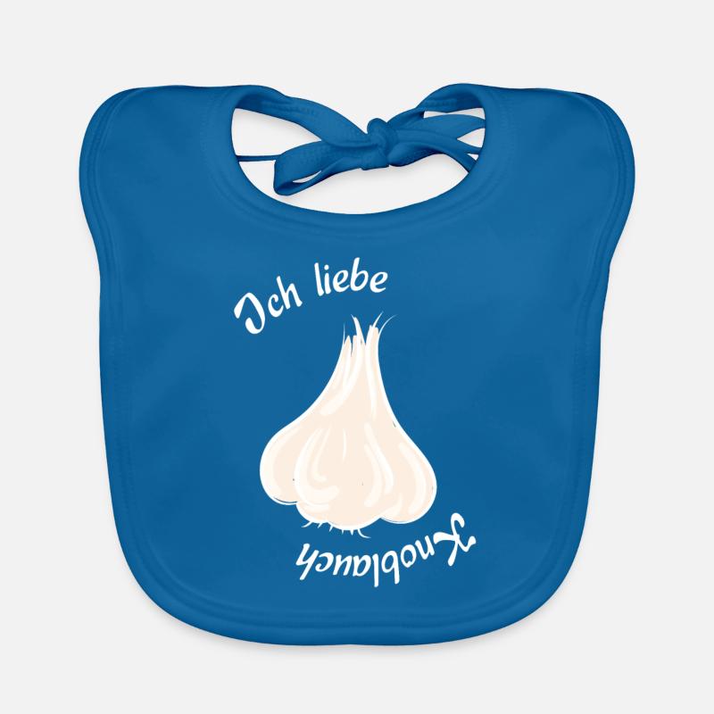 Ich liebe Knoblauch Baby Bio-Lätzchen