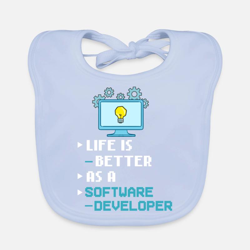 Software Development Software Developer Developer Organic Baby Bibs