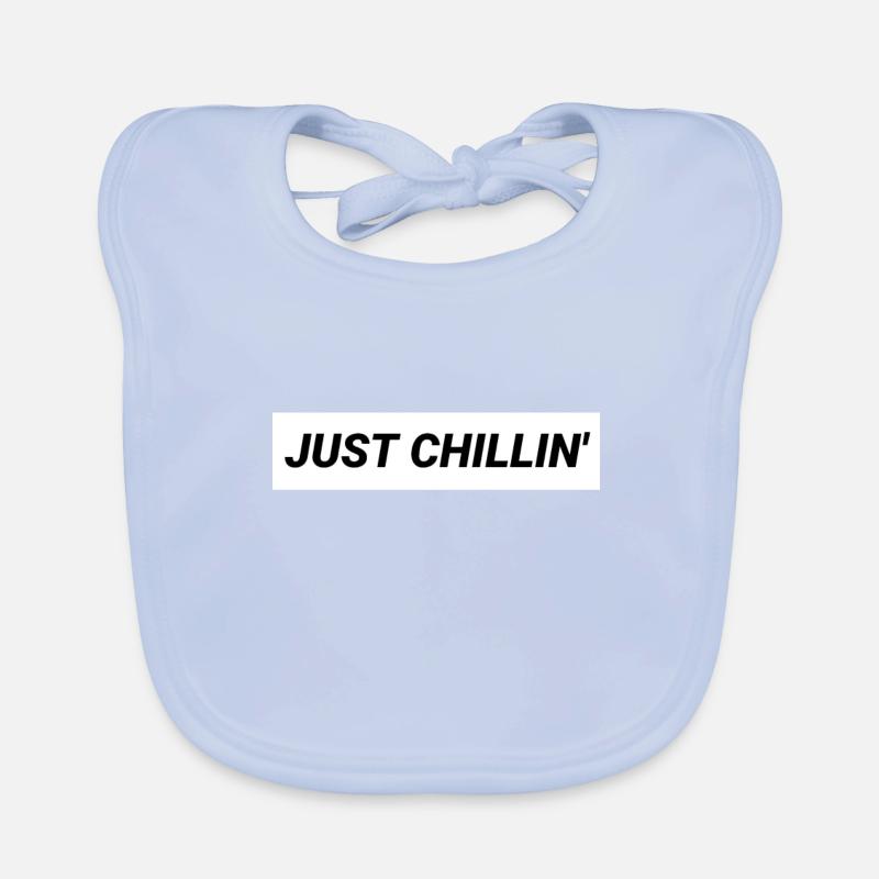 Just Chillin' Cool Design Organic Baby Bibs