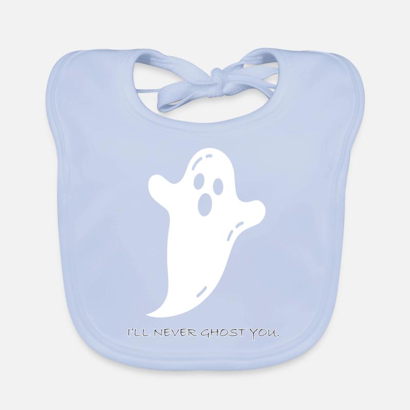 I LL NEVER GHOST YOU Organic Baby Bibs