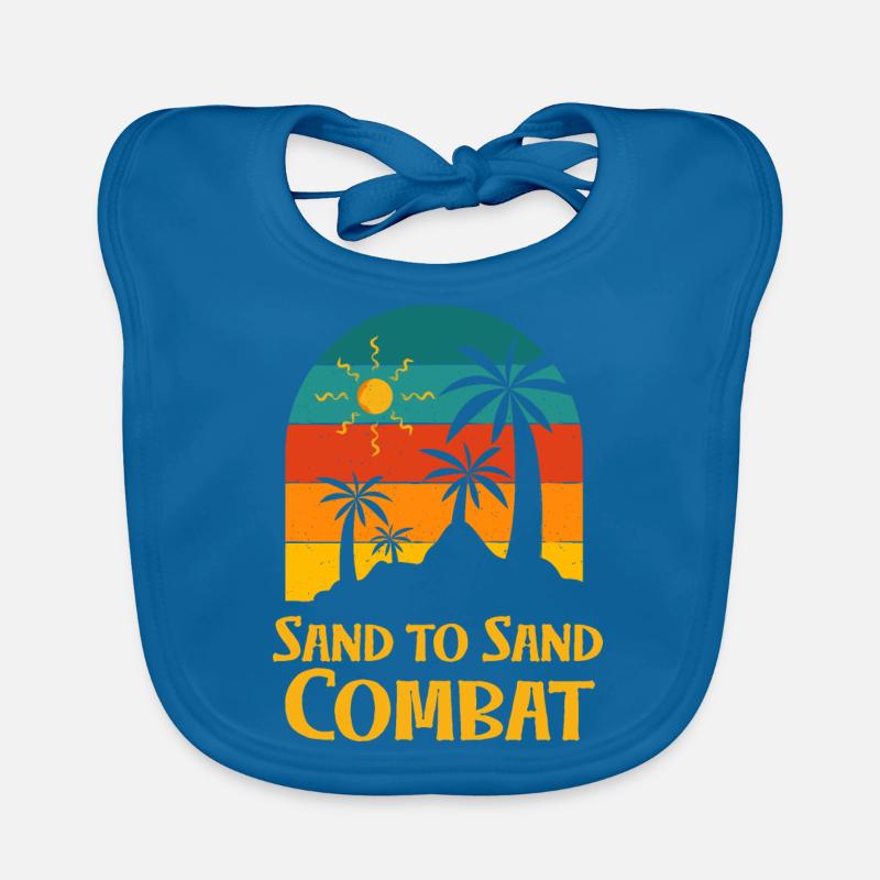 Sable à sable Combat Beach Friends Ocean Buddy Bavoir bio Bébé