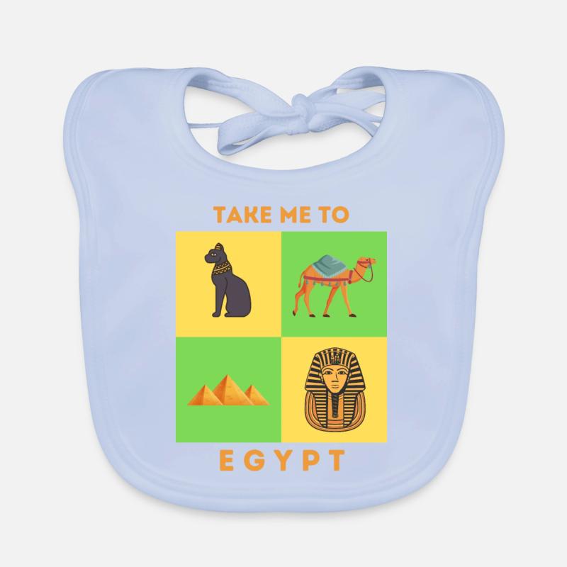 TAKE ME TO EGYPT Organic Baby Bibs