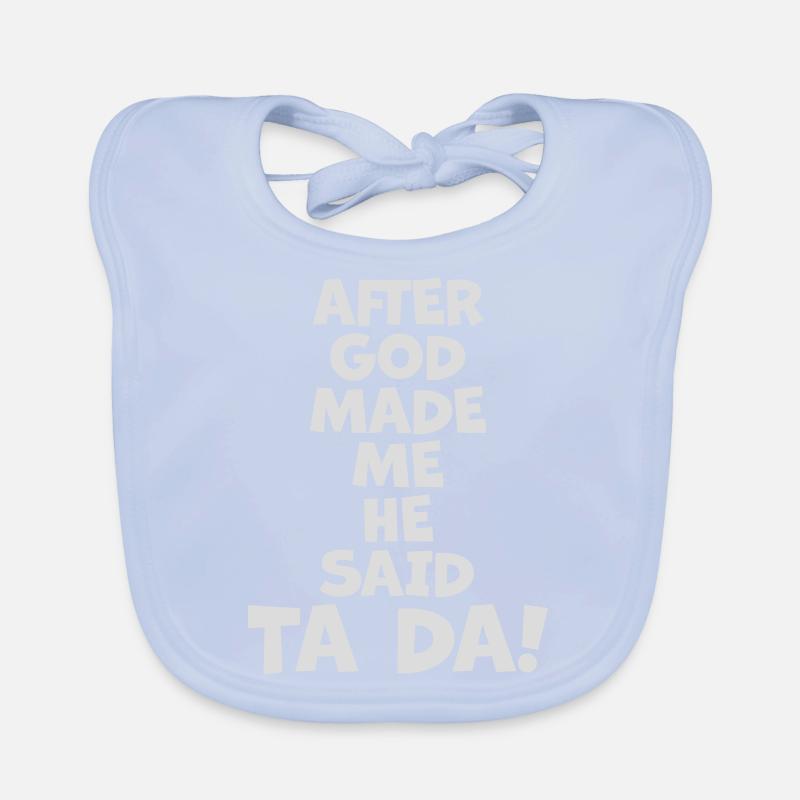after god made me Baby Bio-Lätzchen
