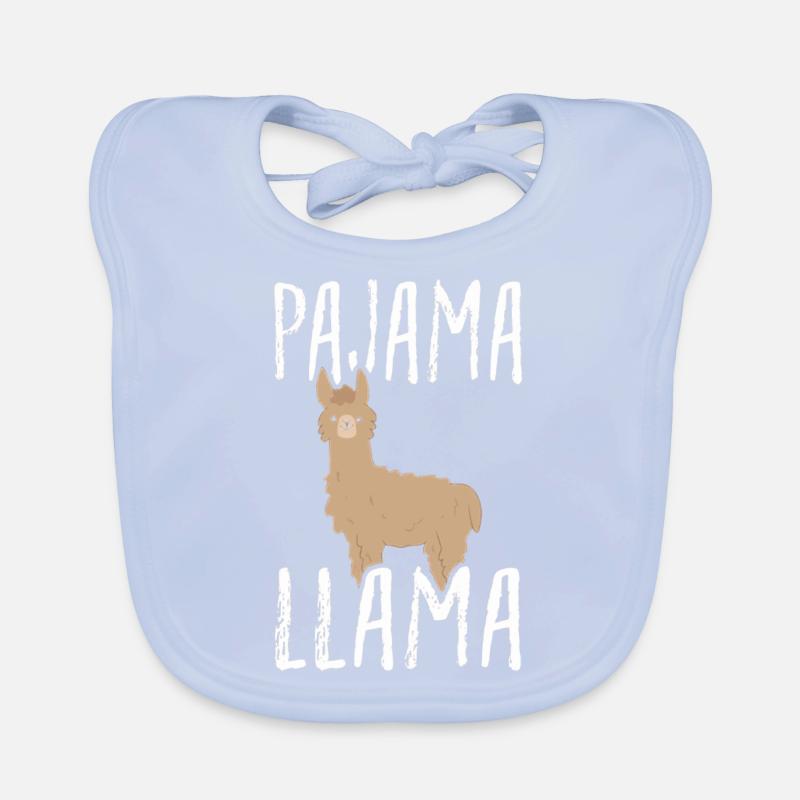 Pajama LLama Organic Baby Bibs