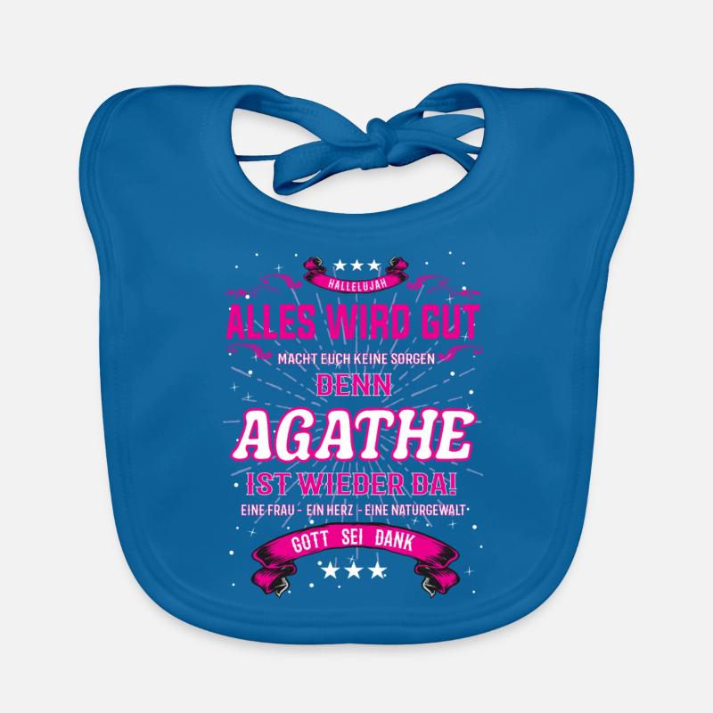Alles wird gute, denn Agathe ist wieder da Baby Bio-Lätzchen