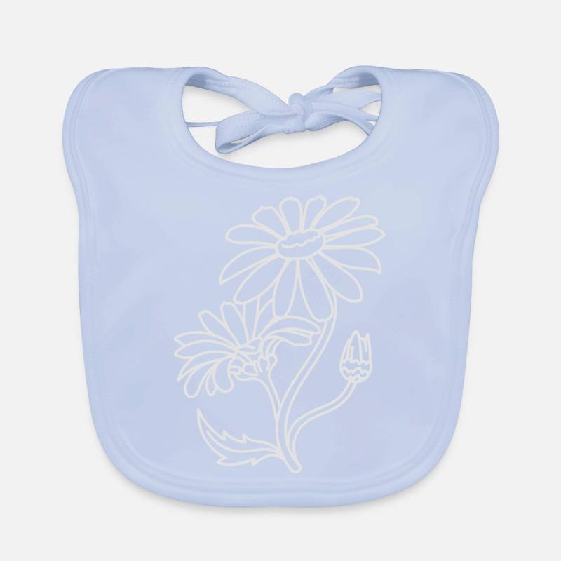 Einfache Gänseblümchen Baby Bio-Lätzchen