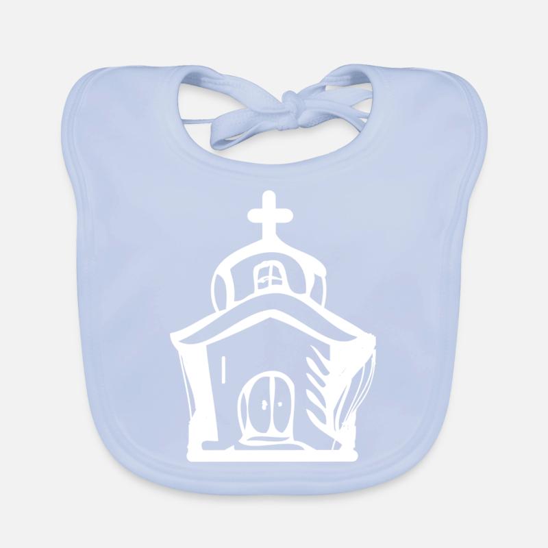 Chiesa Bavaglino ecologico per neonato