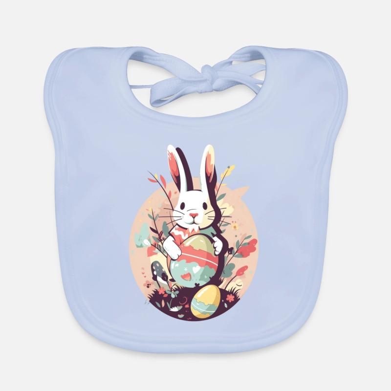 Easter Bunny Organic Baby Bibs
