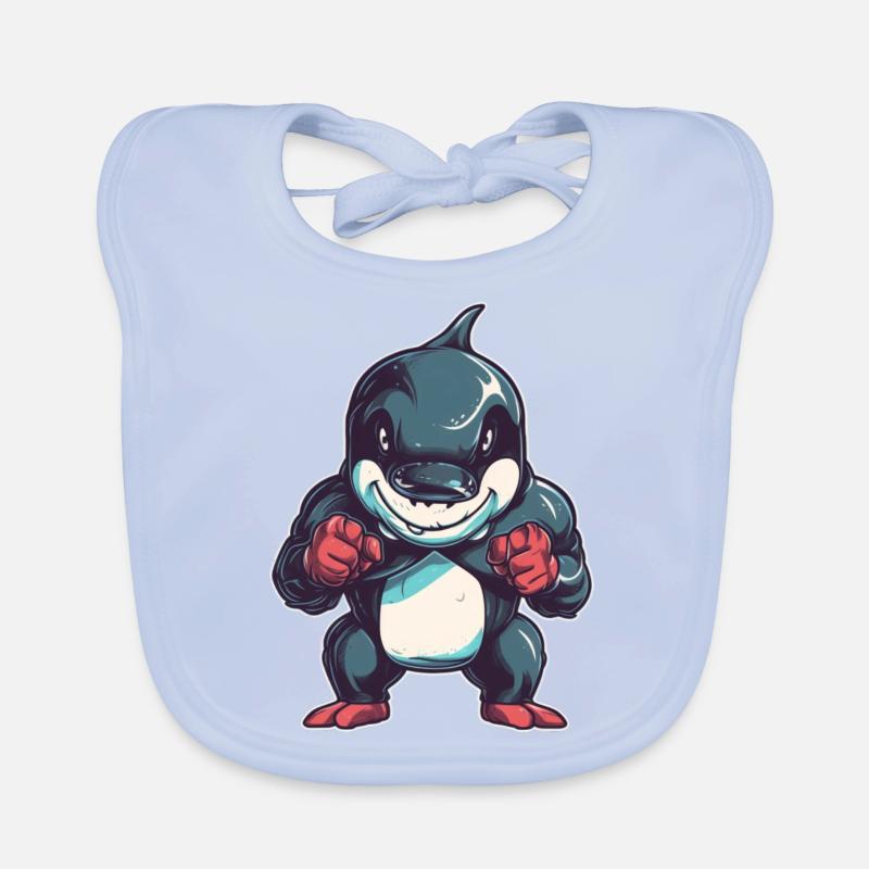killer whale Organic Baby Bibs