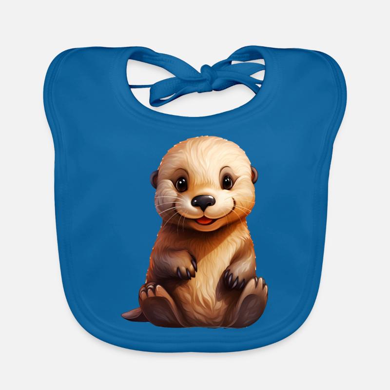 Mignon bébé loutre de mer Bavoir bio Bébé