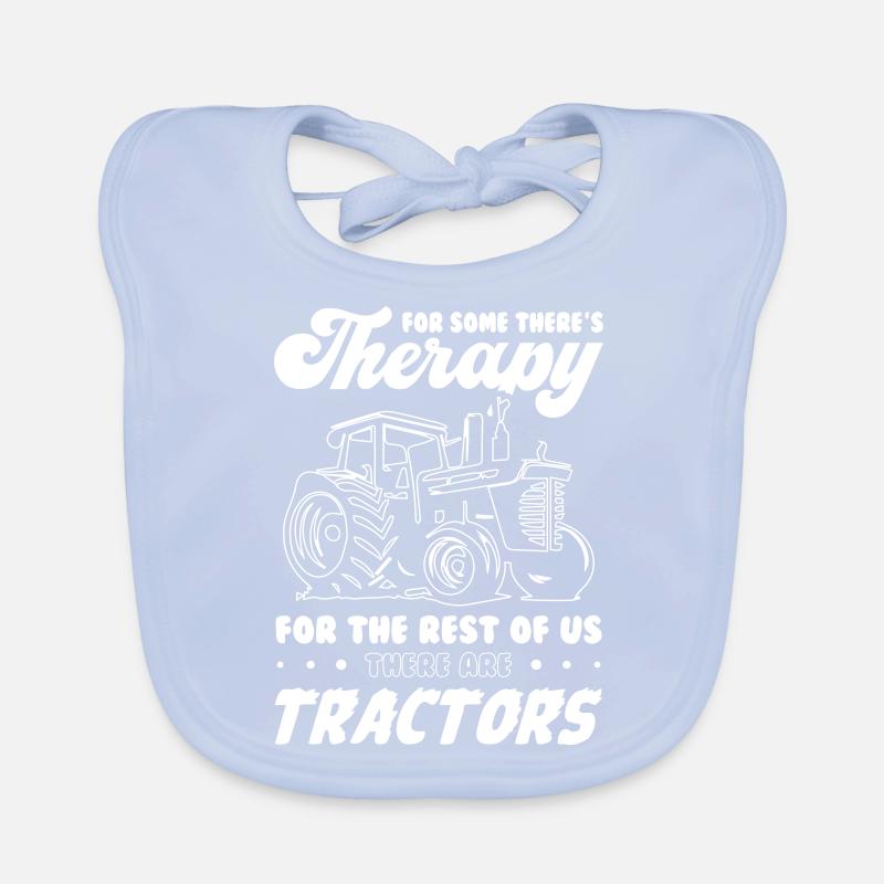 Tractor Farmer Organic Baby Bibs
