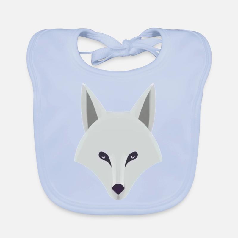 STILISIERTER SANDFUCHS Baby Bio-Lätzchen