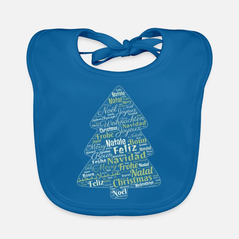 Weihnachtsbaum Baby Bio-Lätzchen