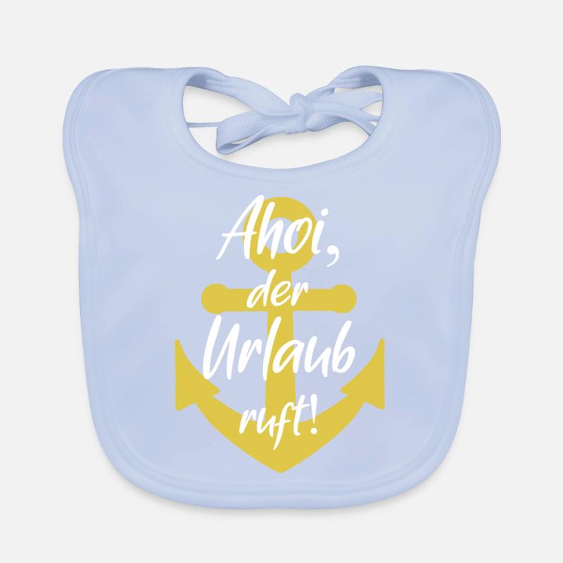 Ahoi der urlaub ruft Baby Bio-Lätzchen