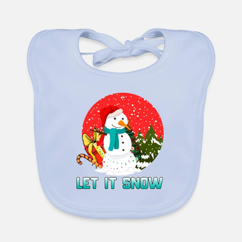 Let It Snow Baby Bio-Lätzchen