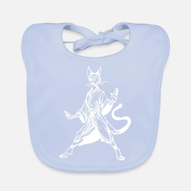 Tabaxi Monk RPG Game Organic Baby Bibs