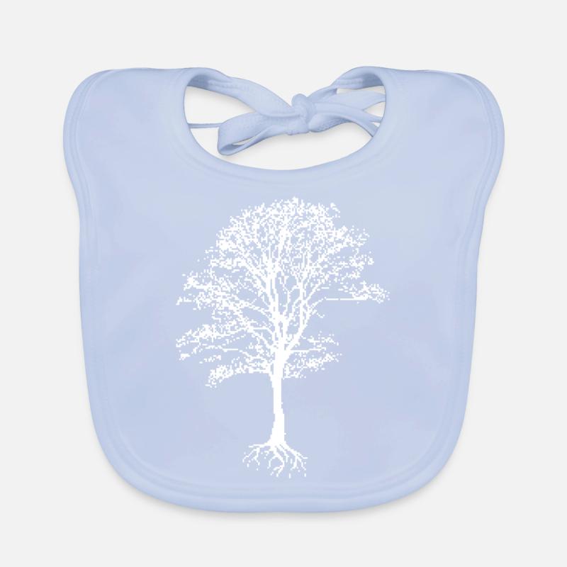 pixel tree - gaming and nature Baby Bio-Lätzchen