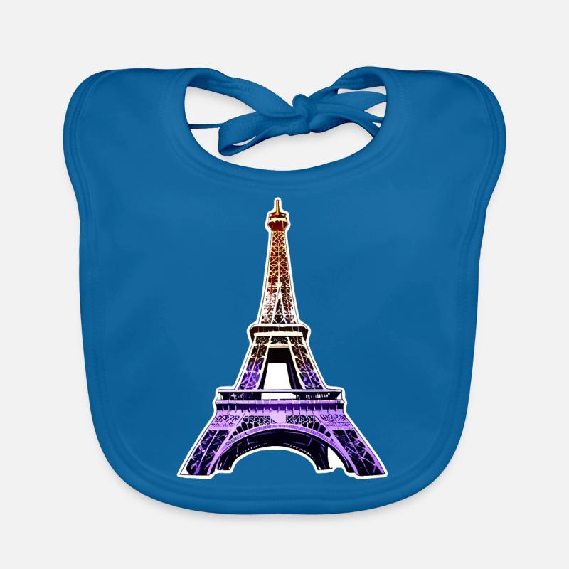 Eiffel tower #10 Bavoir bio Bébé