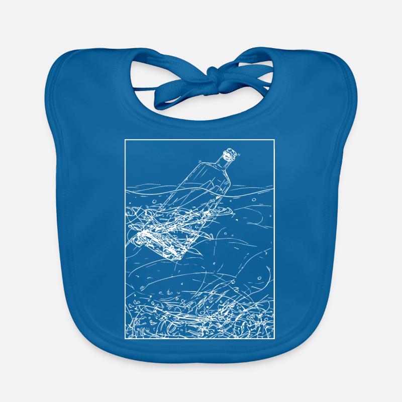 Message in a bottle Organic Baby Bibs