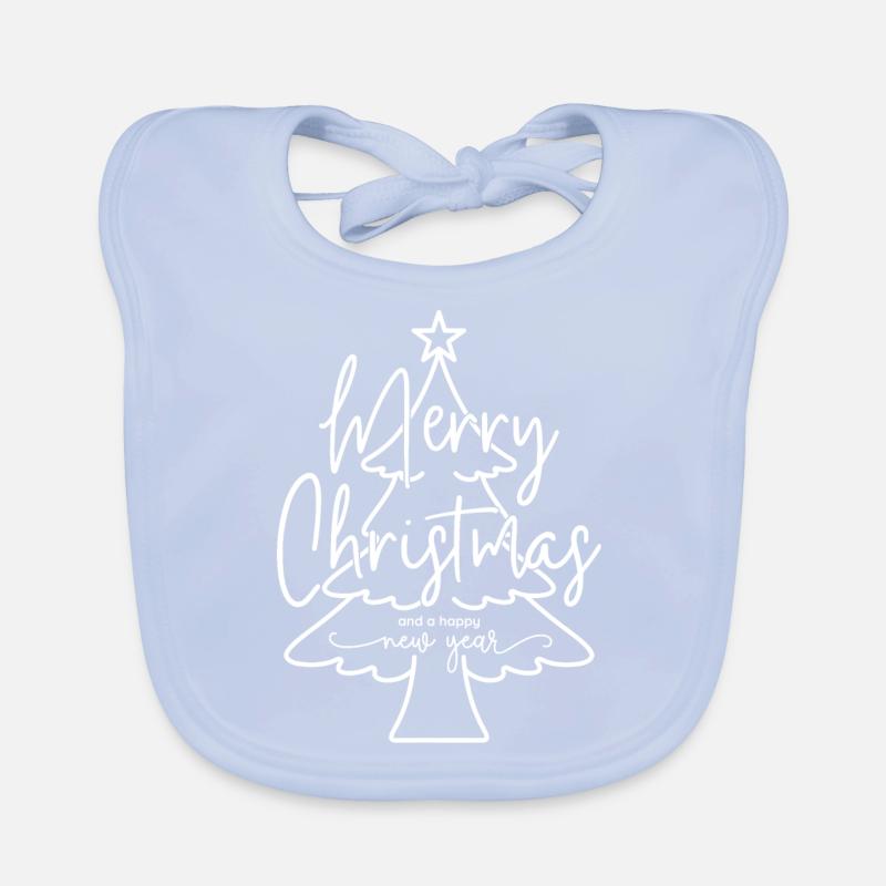 Joyeux Noël et bonne année Bavoir bio Bébé