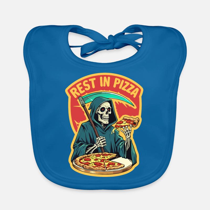 Ruhe in der Pizza Baby Bio-Lätzchen