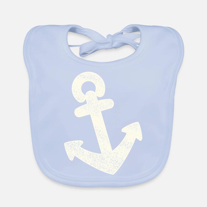 Anker distressed Baby Bio-Lätzchen