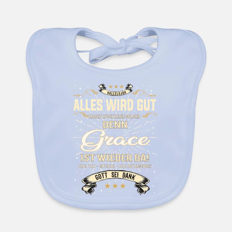 Everything Will Be Alright 'Cause Grace Is Here Outfit Organic Baby Bibs