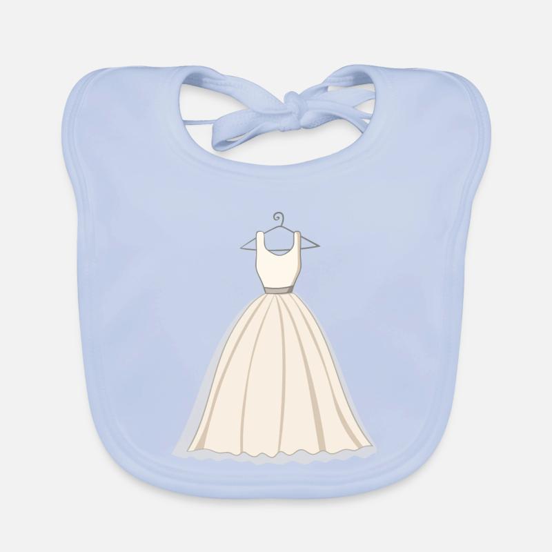 ROBE DE MARIÉE Bavoir bio Bébé