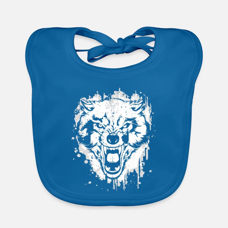 Wolf - Wolves - Werewolf - Wolf Pack - Full Moon Organic Baby Bibs