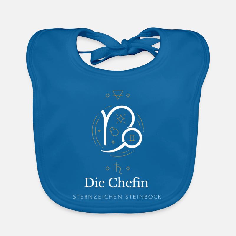 Steinbock Chefin Stil Grafik Baby Bio-Lätzchen