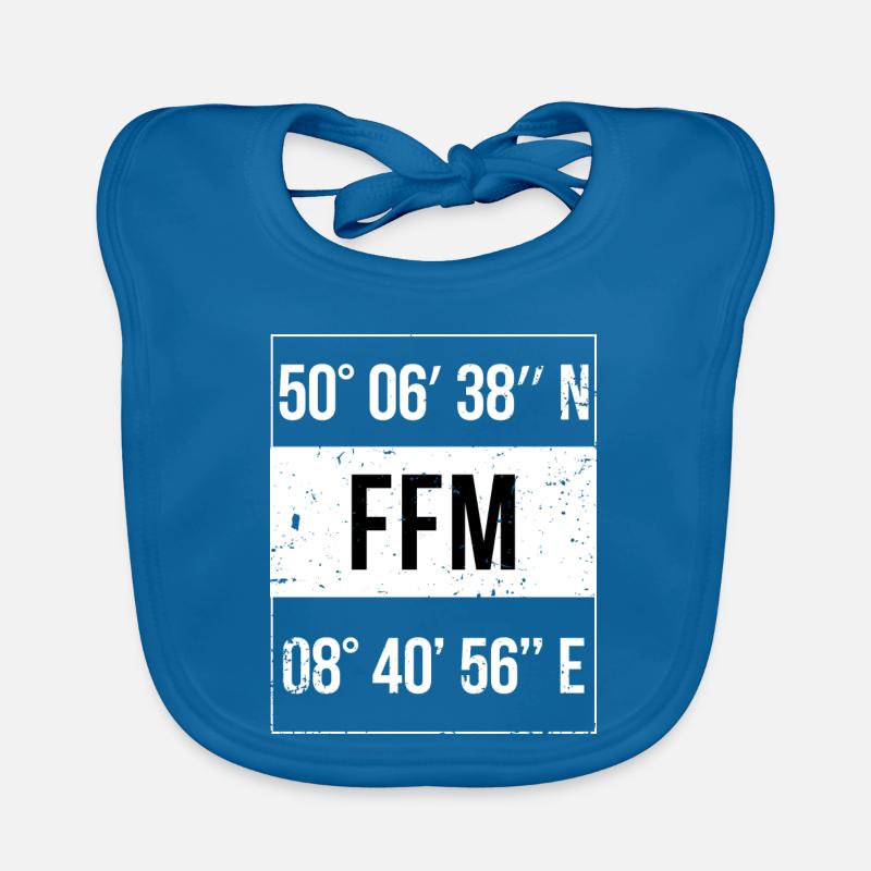 FFM coordinates Frankfurt am Main Organic Baby Bibs