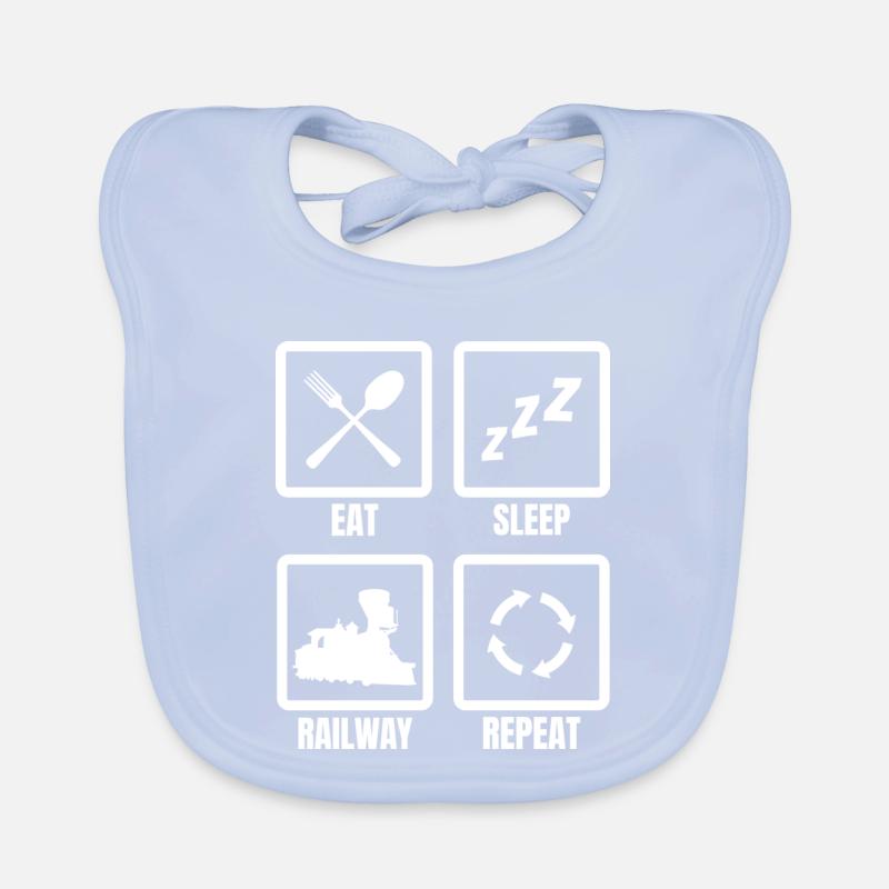 Manger Dormir Train Répéter Bavoir bio Bébé