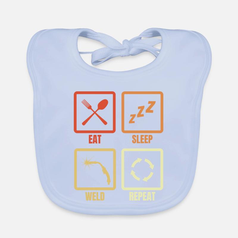 Manger Sommeil Soudure Répéter Bavoir bio Bébé