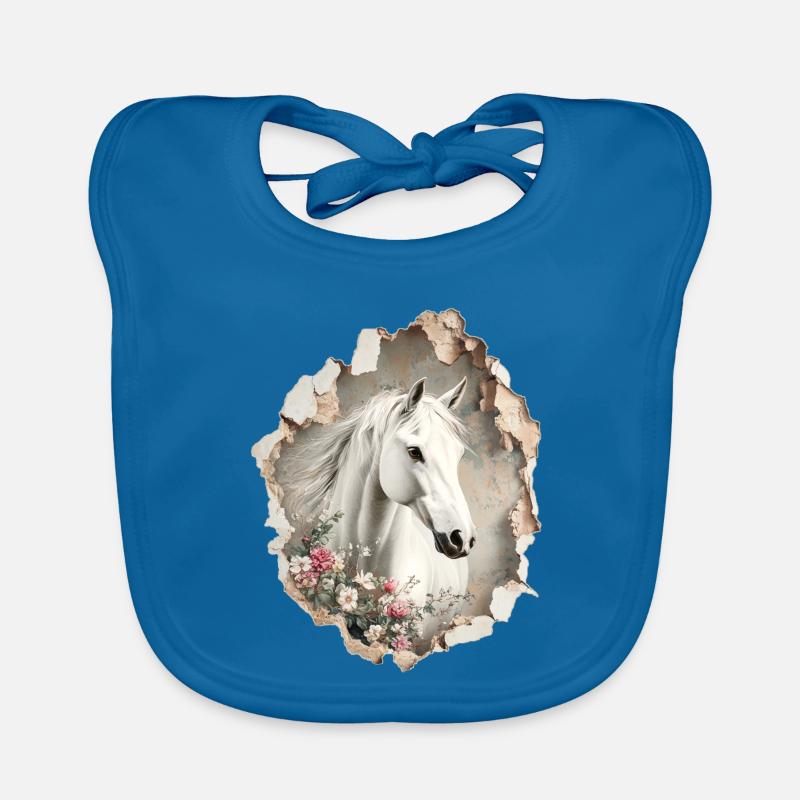 Fleurs de cheval Bavoir bio Bébé